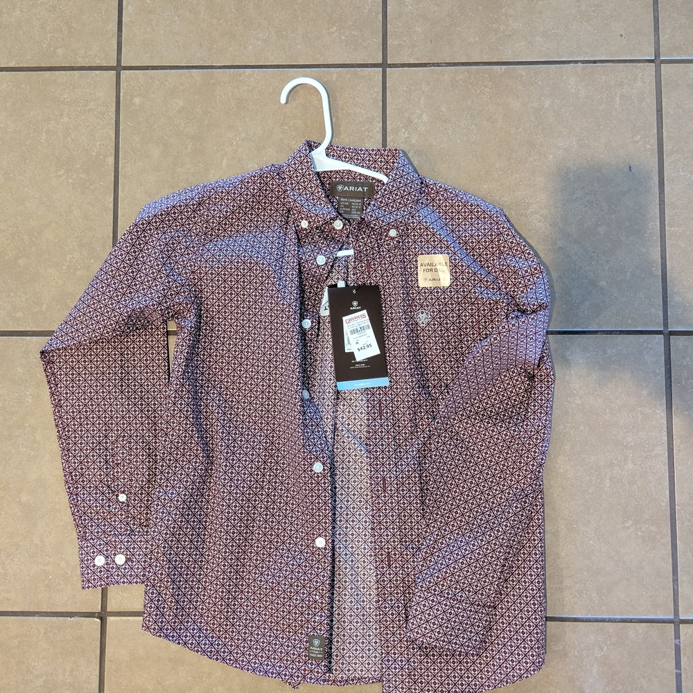 Men's Purple Geometric Shirt